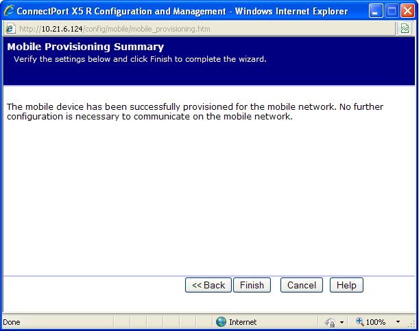 Sprint Provision Complete